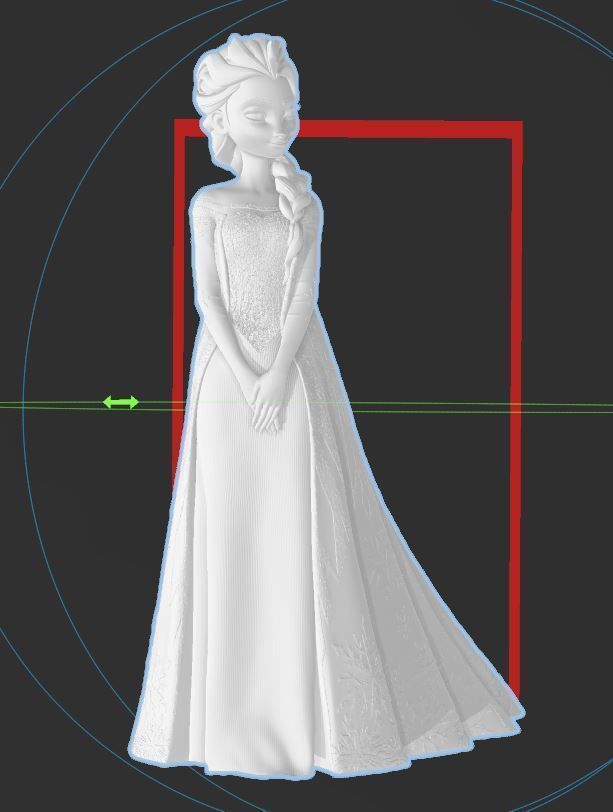 DISNEY FROZEN - ELSA - HI RES 3D PRINT MODEL 3D print model_3