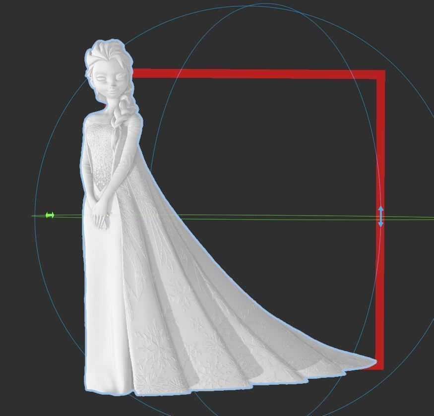 DISNEY FROZEN - ELSA - HI RES 3D PRINT MODEL 3D print model_1