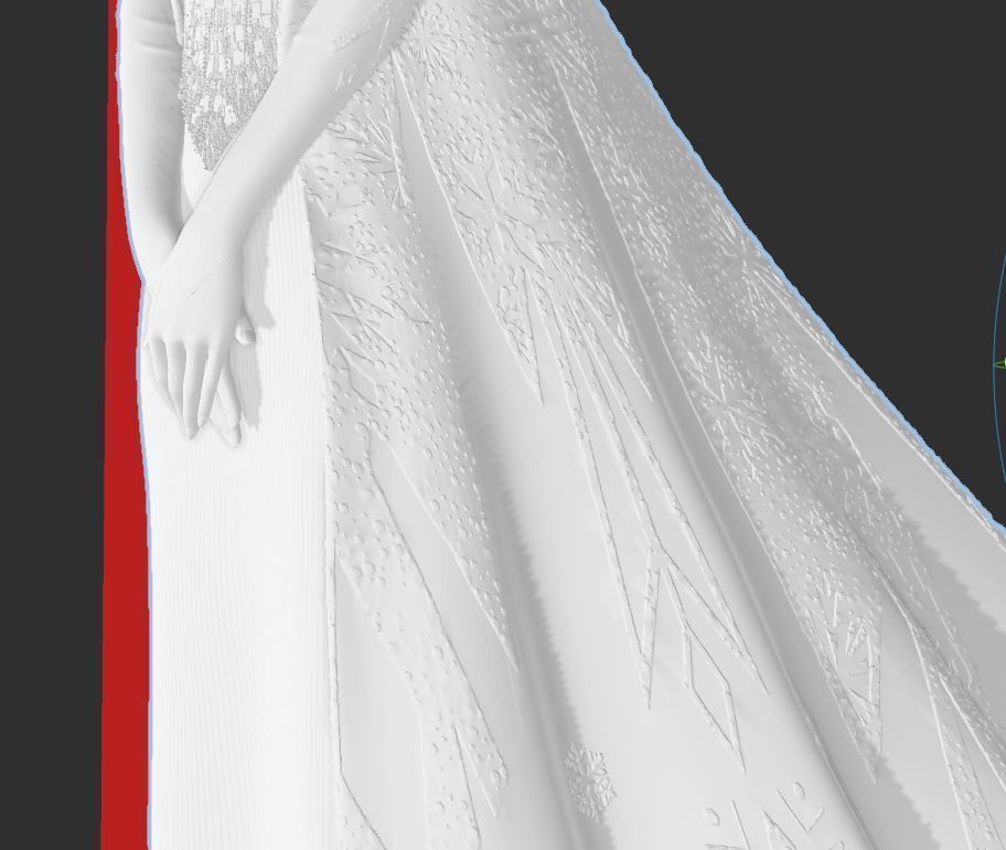 DISNEY FROZEN - ELSA - HI RES 3D PRINT MODEL 3D print model_2