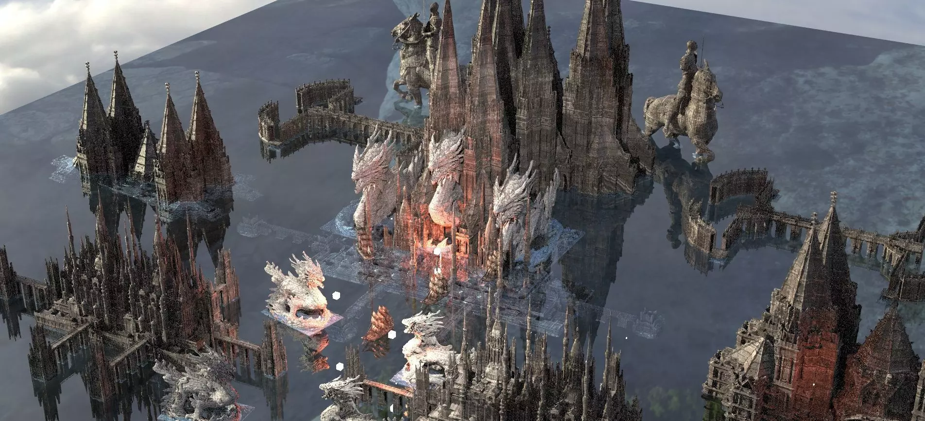 Dragon Castle of Vampires Kit bash  3D model_0