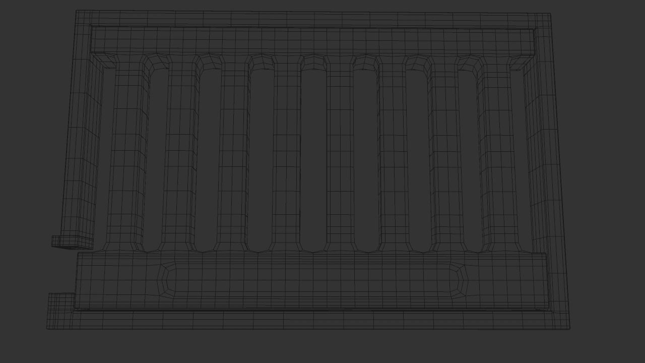 Street sewage water storm drain Low-poly 3D model_5