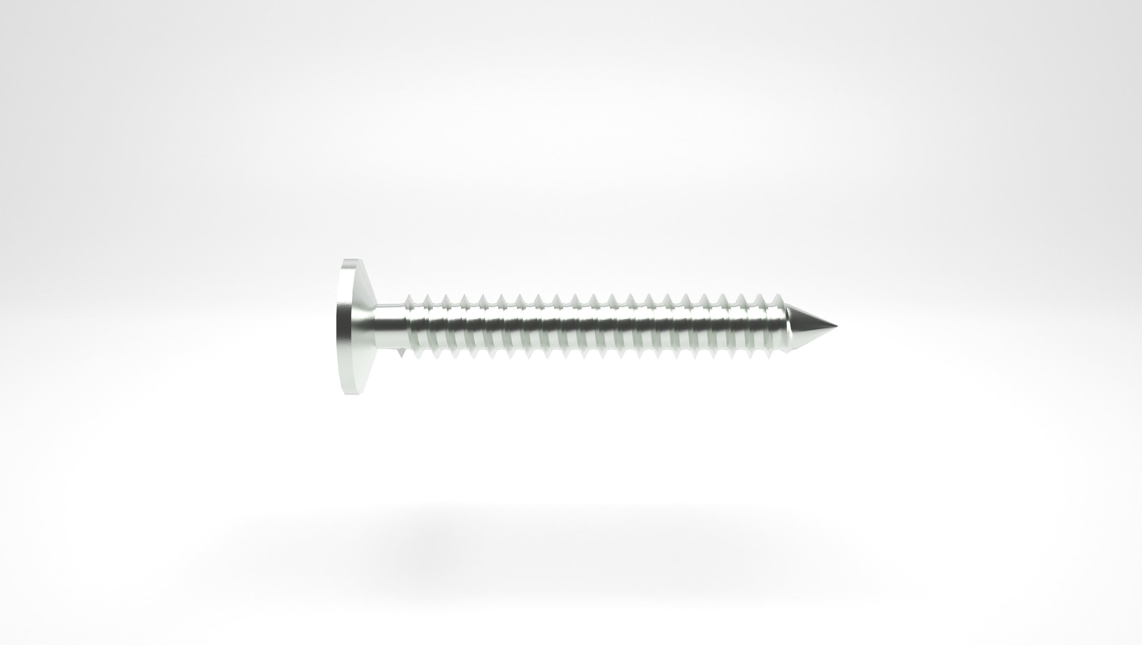 Low Poly - Screw Low-poly 3D model_1