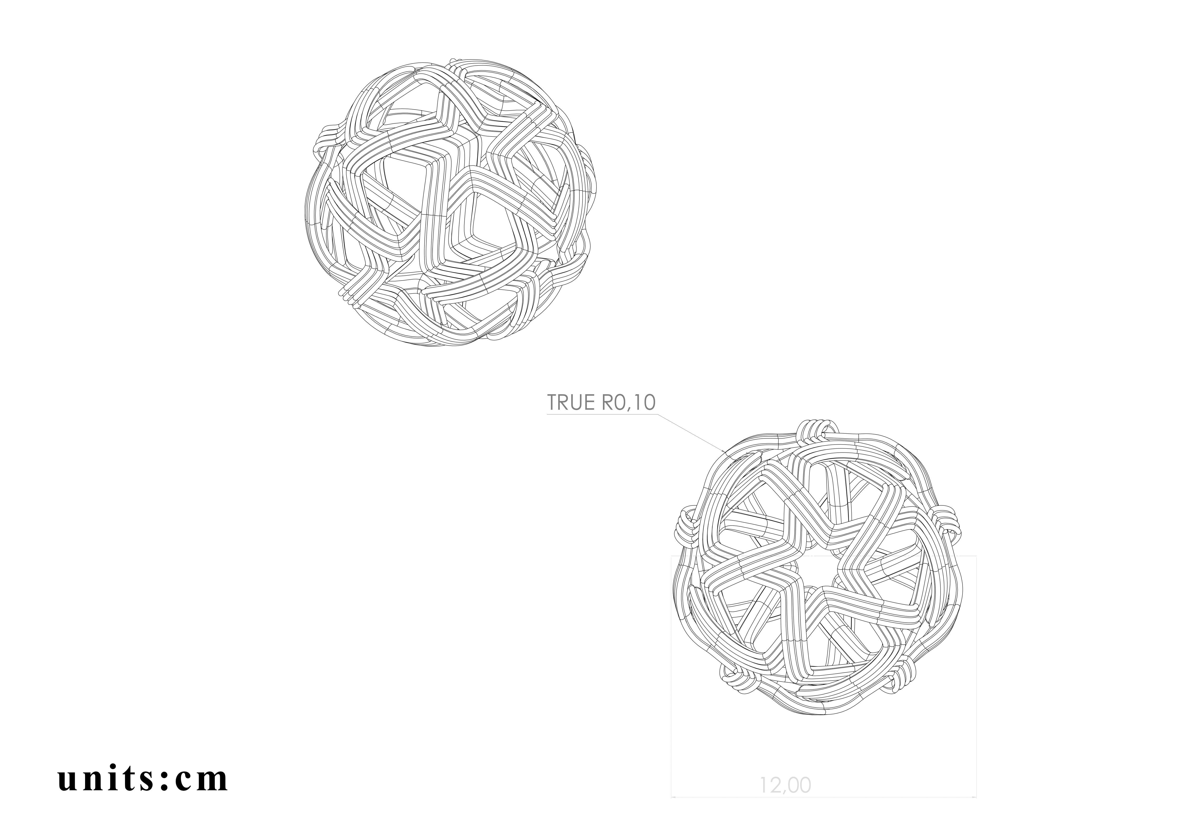 spherezone silver ring made of wires 3D print model_5
