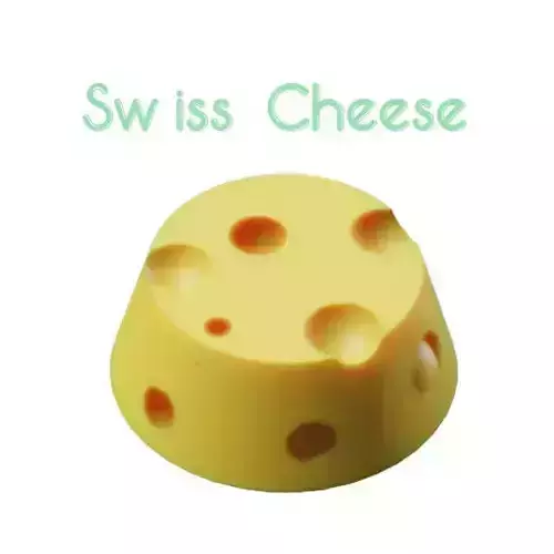 Swiss Cheese Free low-poly 3D model