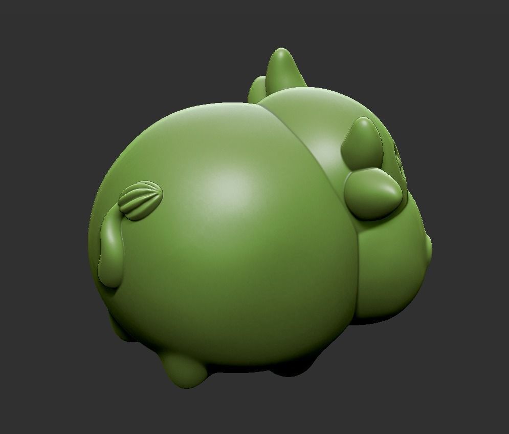 baby cow 3D print model_3