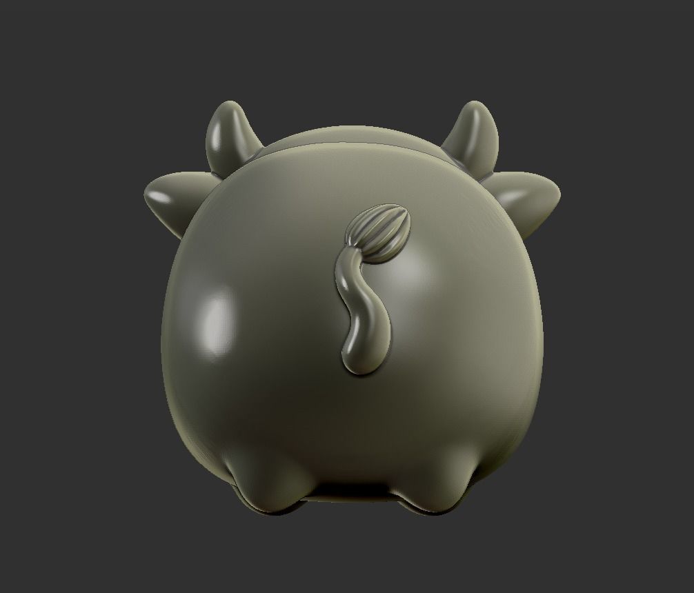 baby cow 3D print model_1