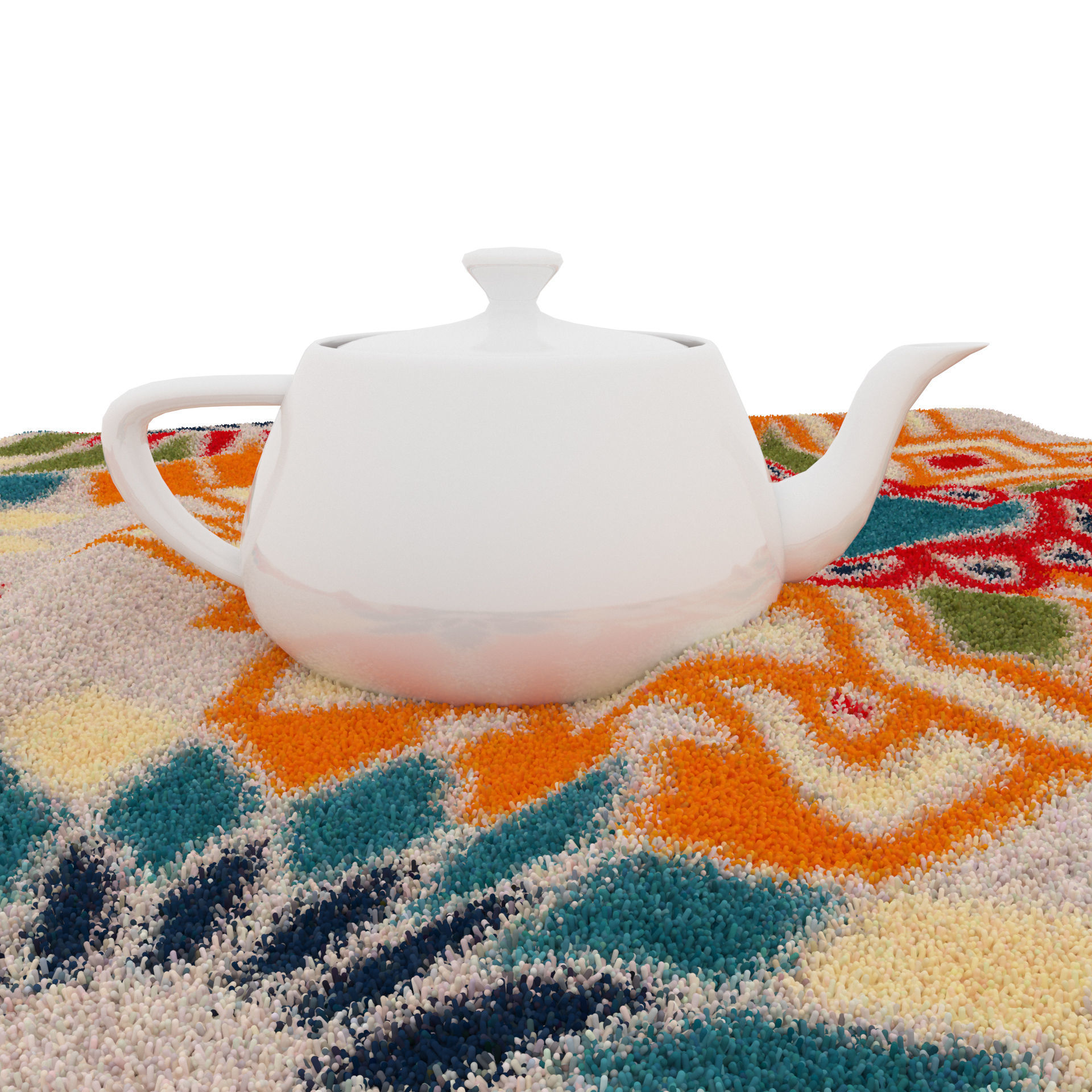 Rugs No 398 Low-poly 3D model_8