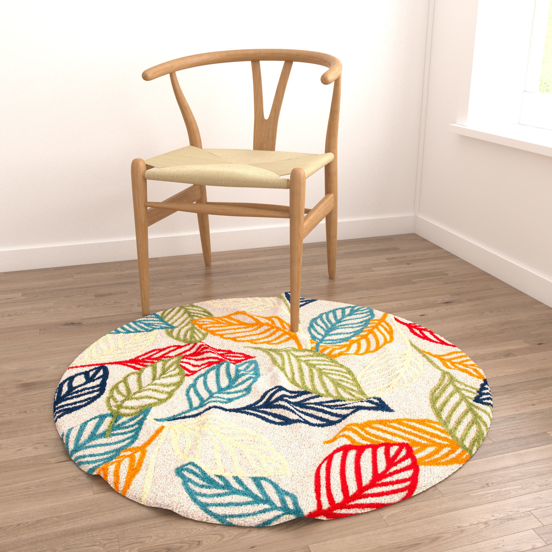 Rugs No 398 Low-poly 3D model_3