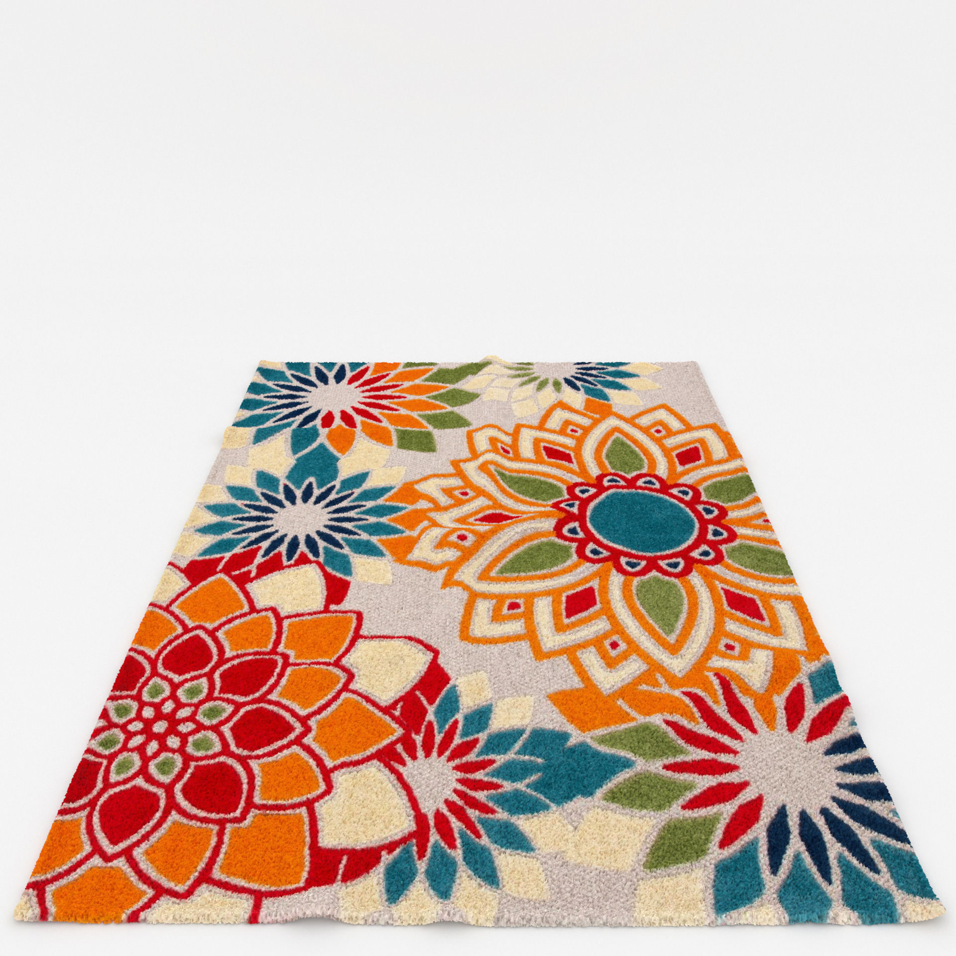 Rugs No 398 Low-poly 3D model_9