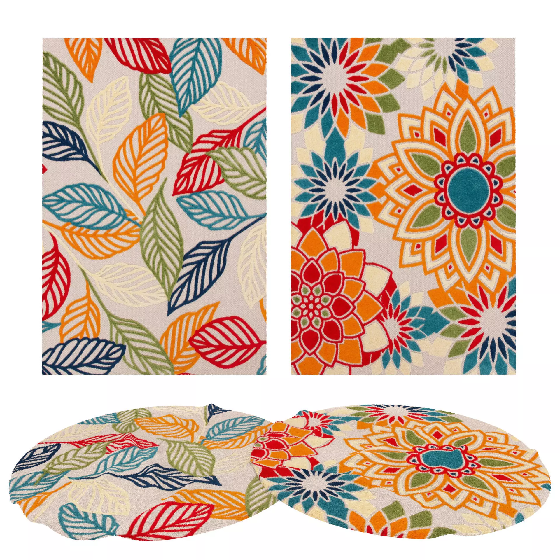 Rugs No 398 Low-poly 3D model_0