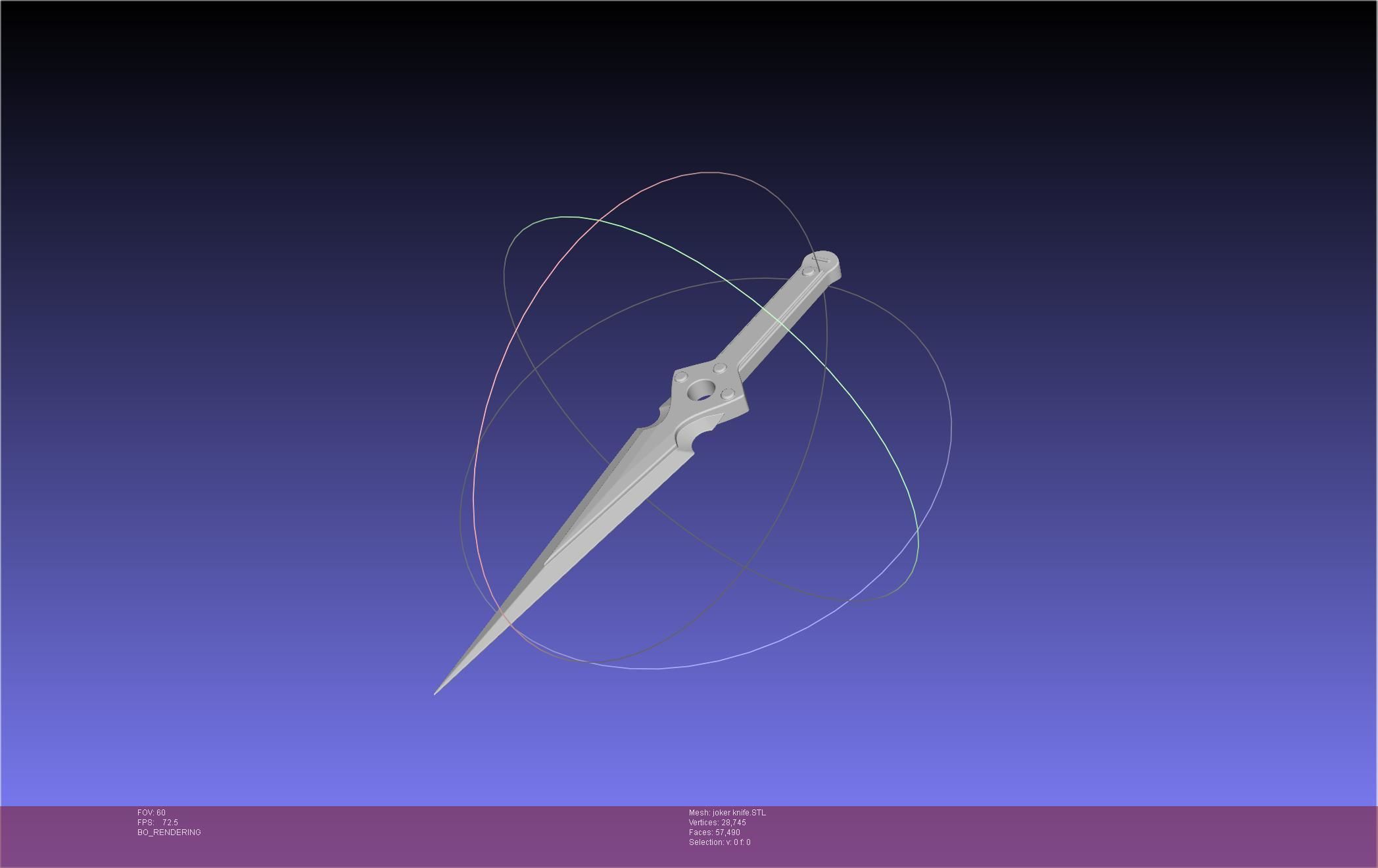 Persona 5 Joker Knife 3D print model_3