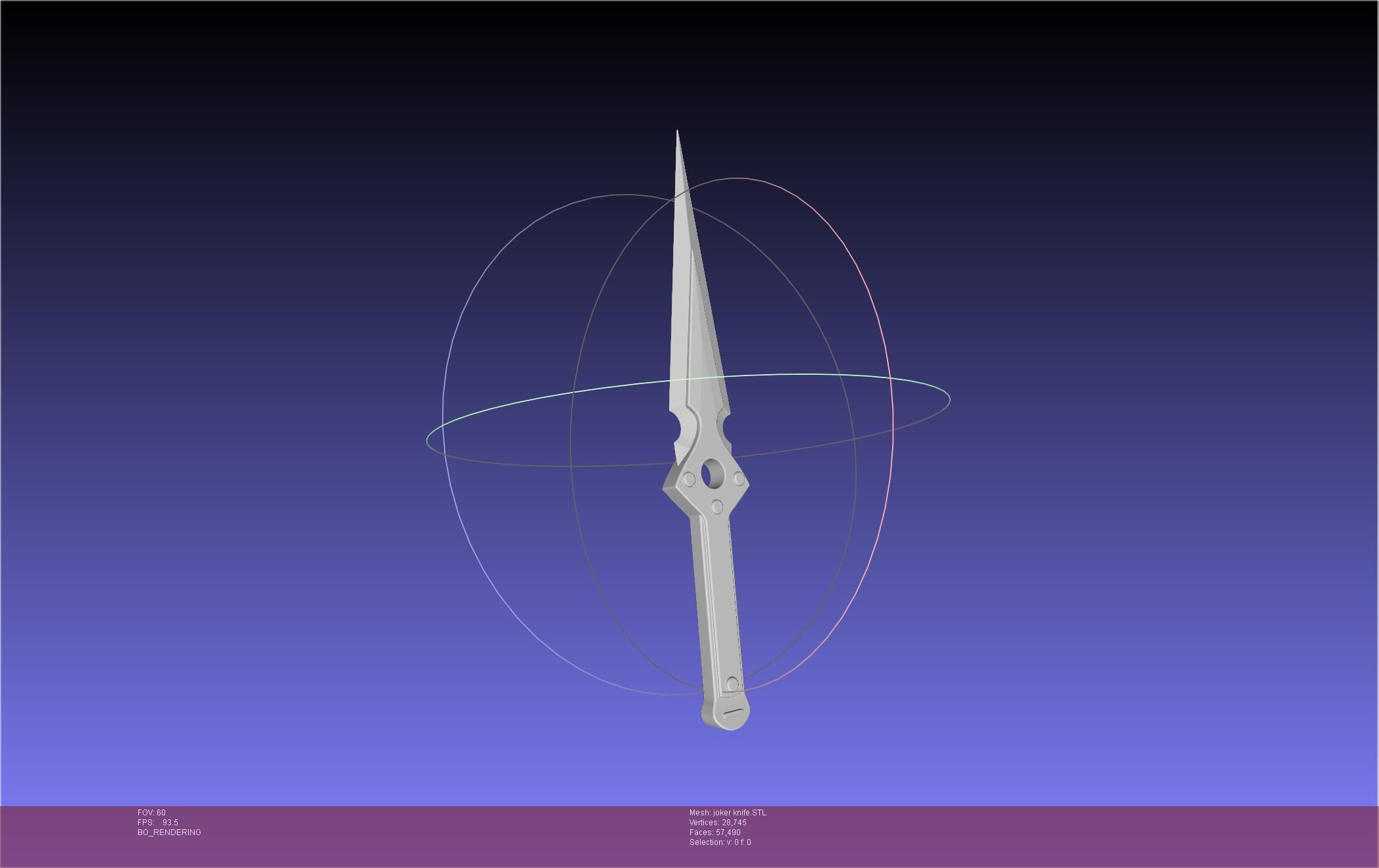 Persona 5 Joker Knife 3D print model_12