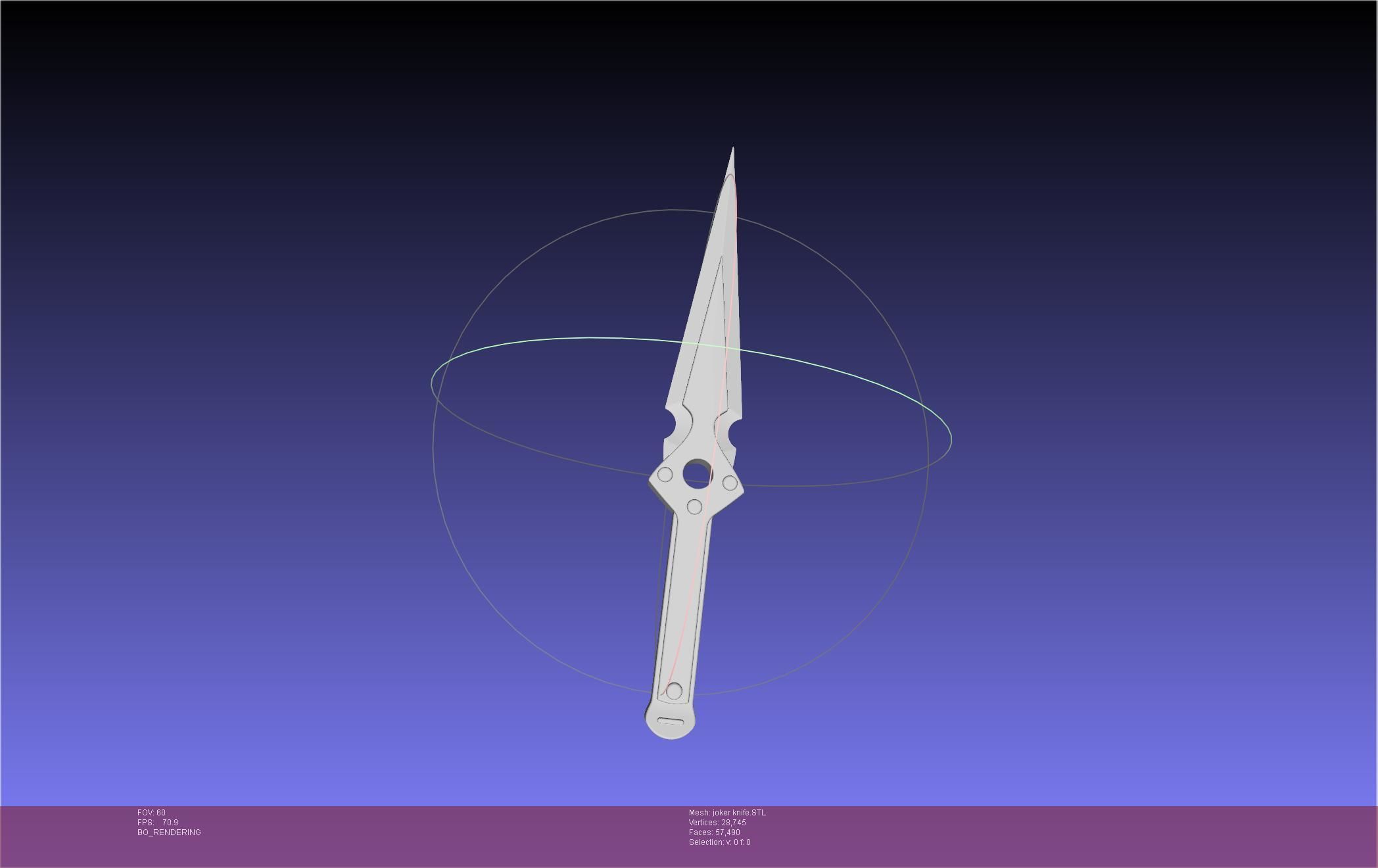 Persona 5 Joker Knife 3D print model_11