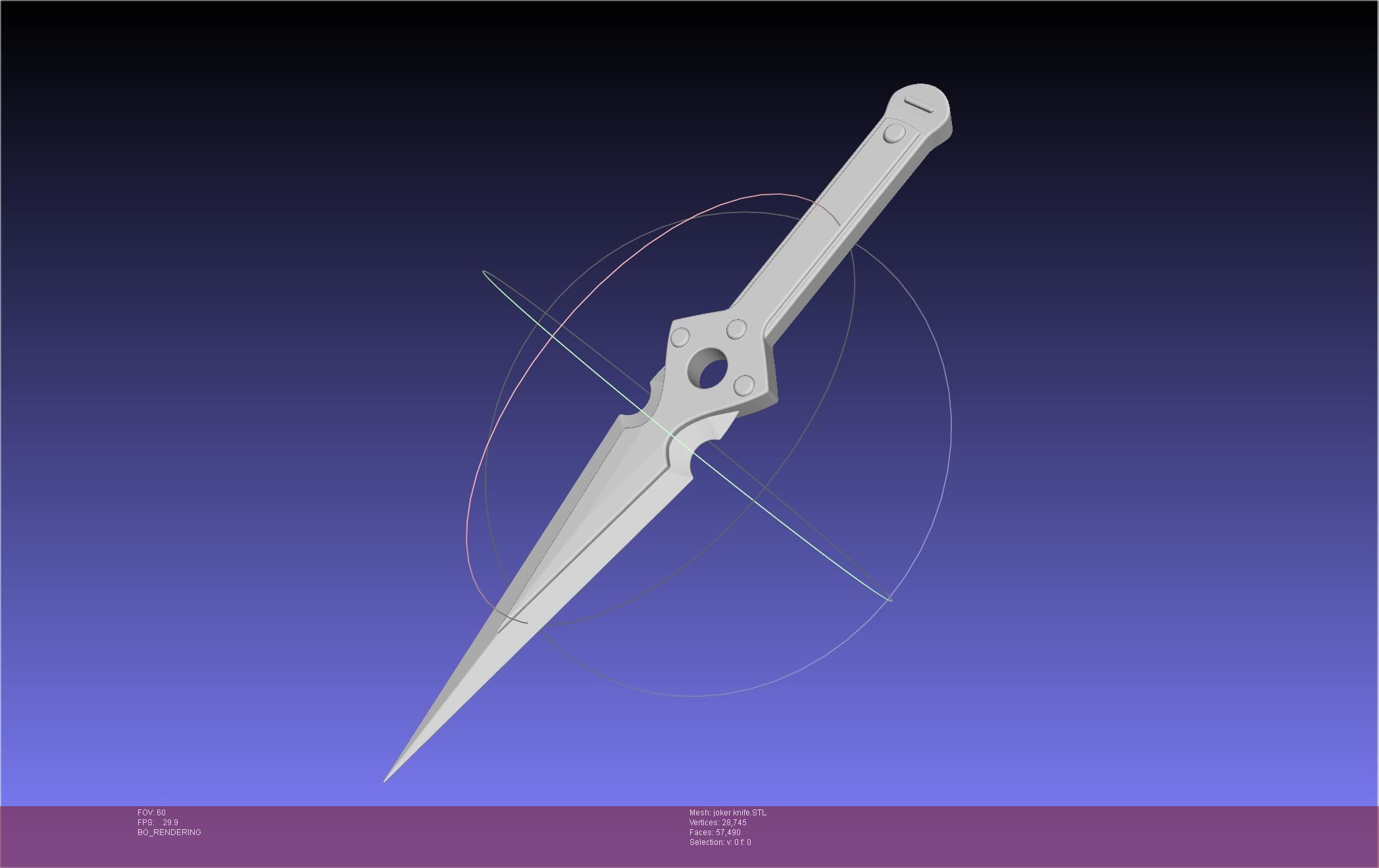 Persona 5 Joker Knife 3D print model_1