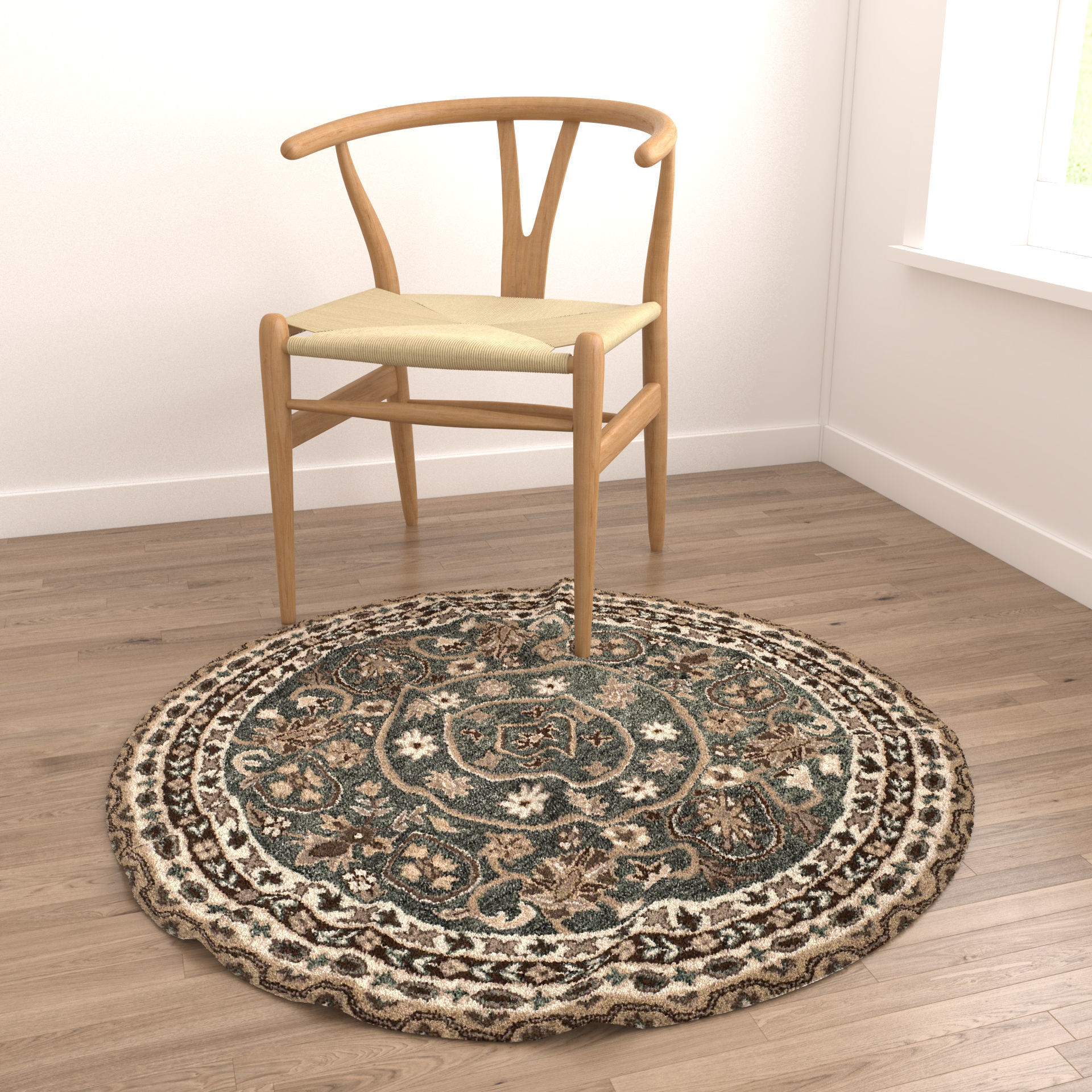 Rugs No 400 Low-poly 3D model_3