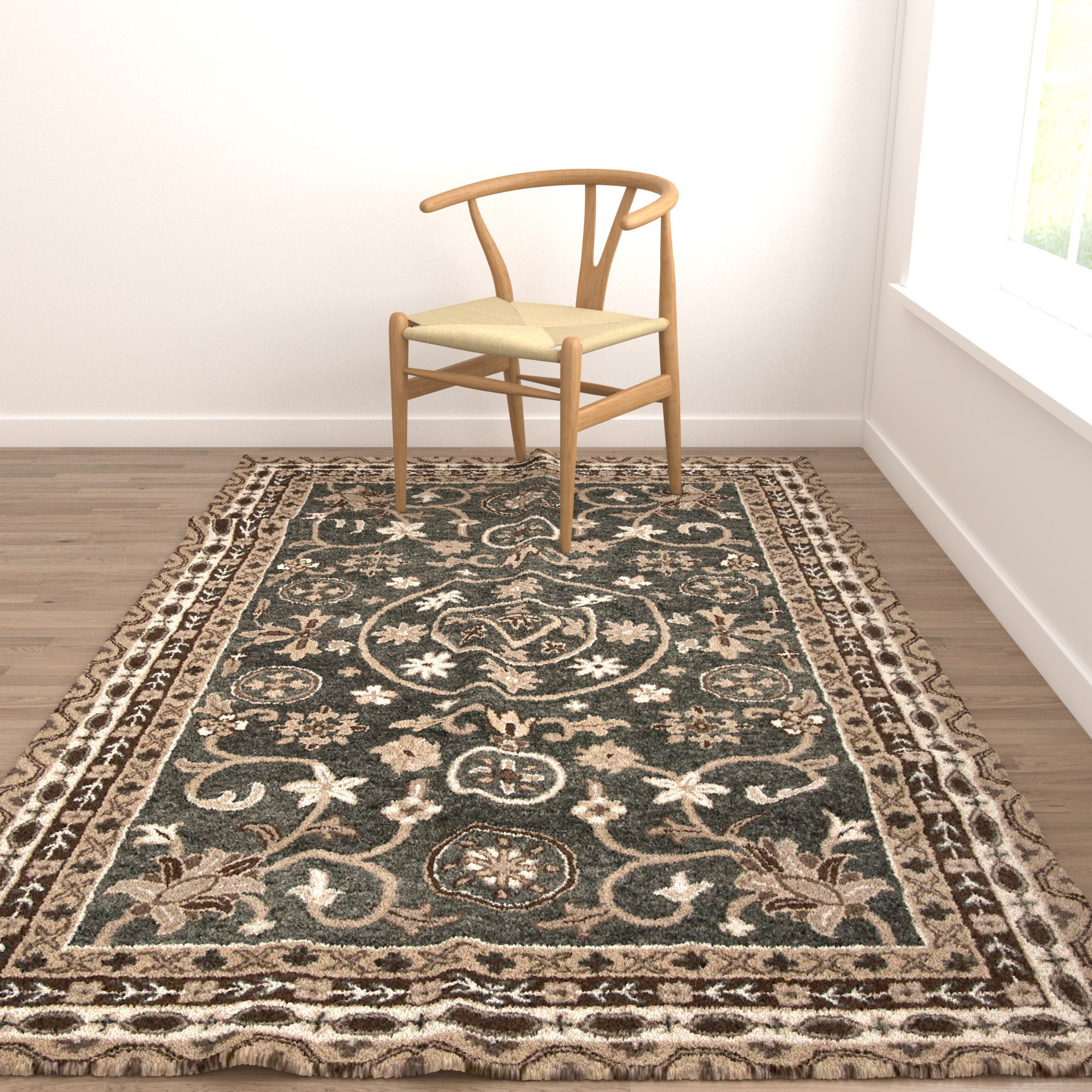 Rugs No 400 Low-poly 3D model_4