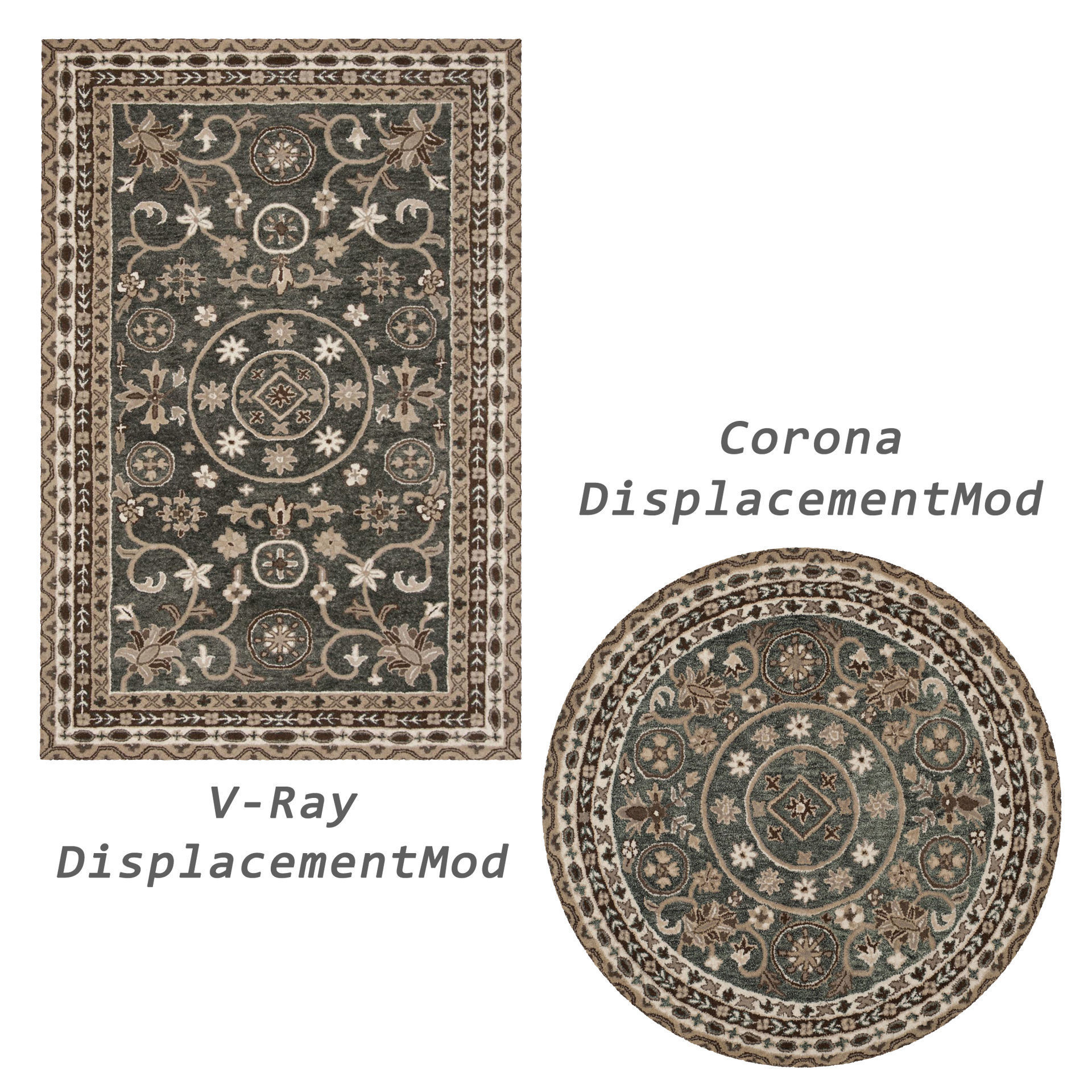 Rugs No 400 Low-poly 3D model_2