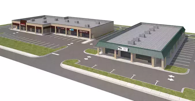 Retail-160 Retail Stores 3D model