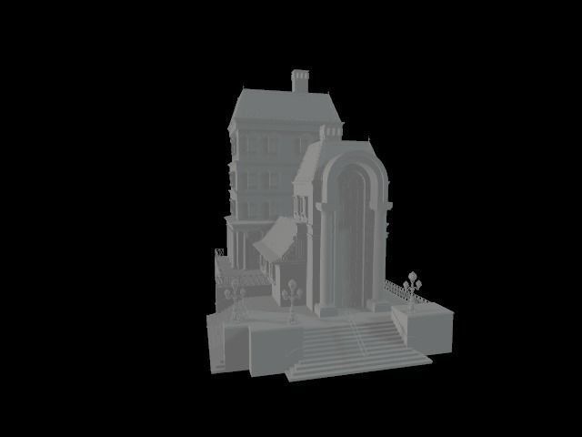 Model house for train Free 3D print model_3