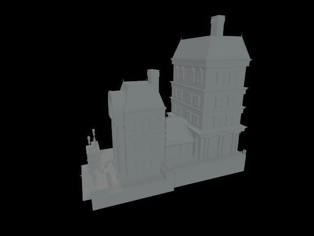 Model house for train Free 3D print model_1