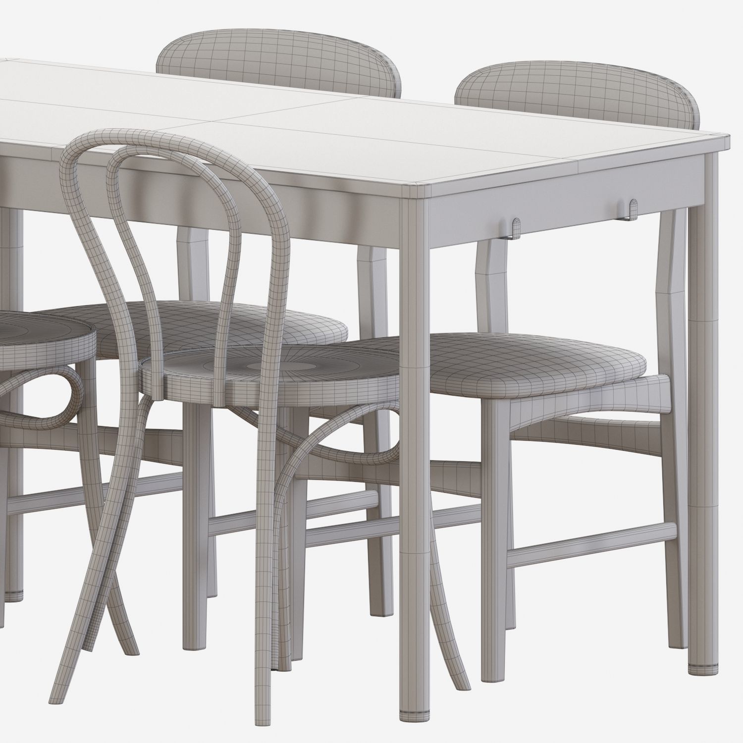 TOMMARYD table And GUNLEIF Chairs 3D model_7