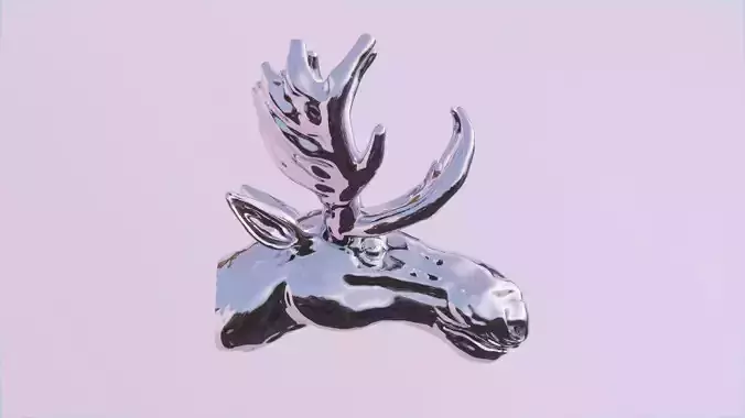 Moose Head - 3D Printable Model