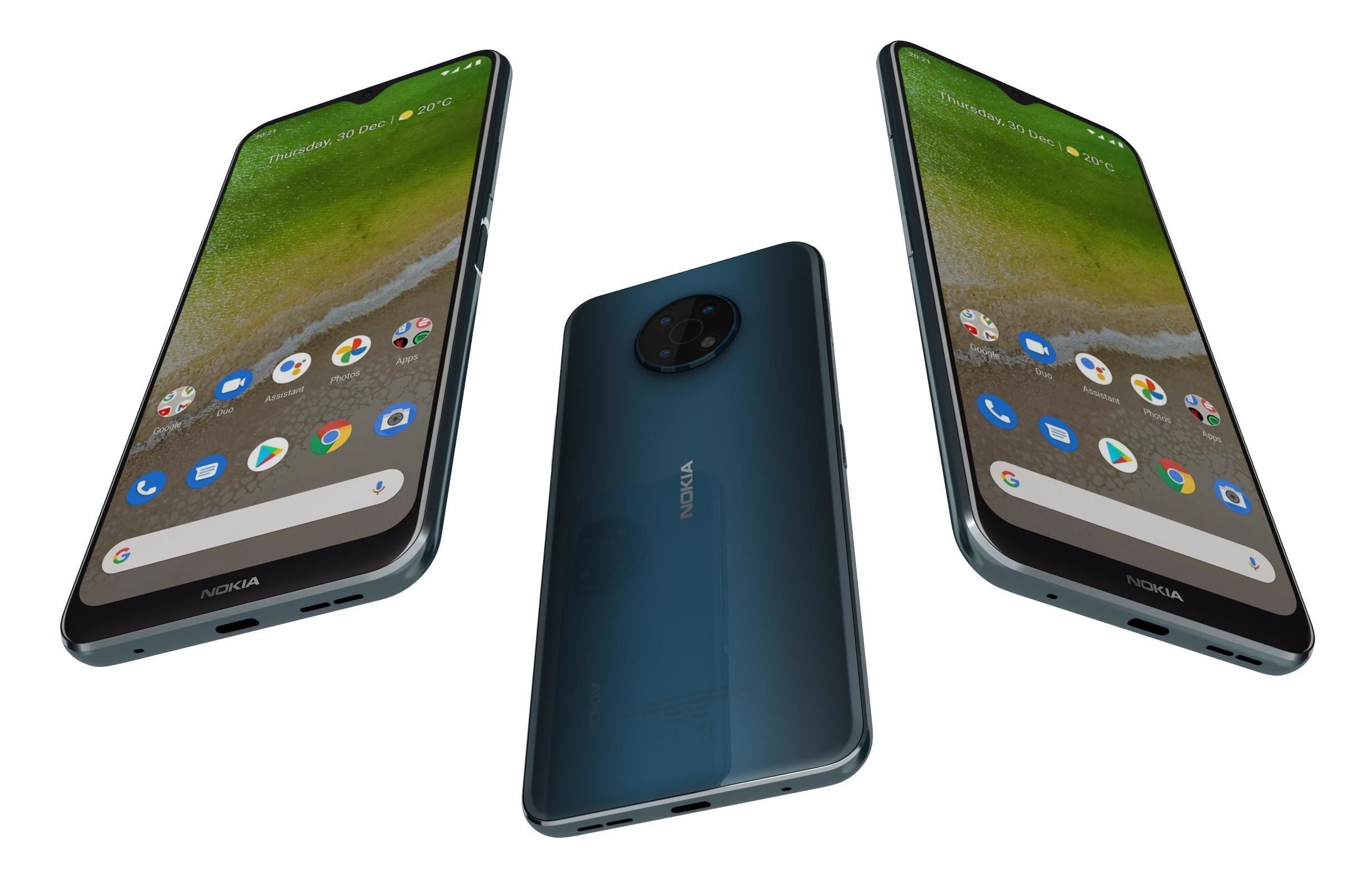 Nokia G50 5G Nordic Blue 3D model_2