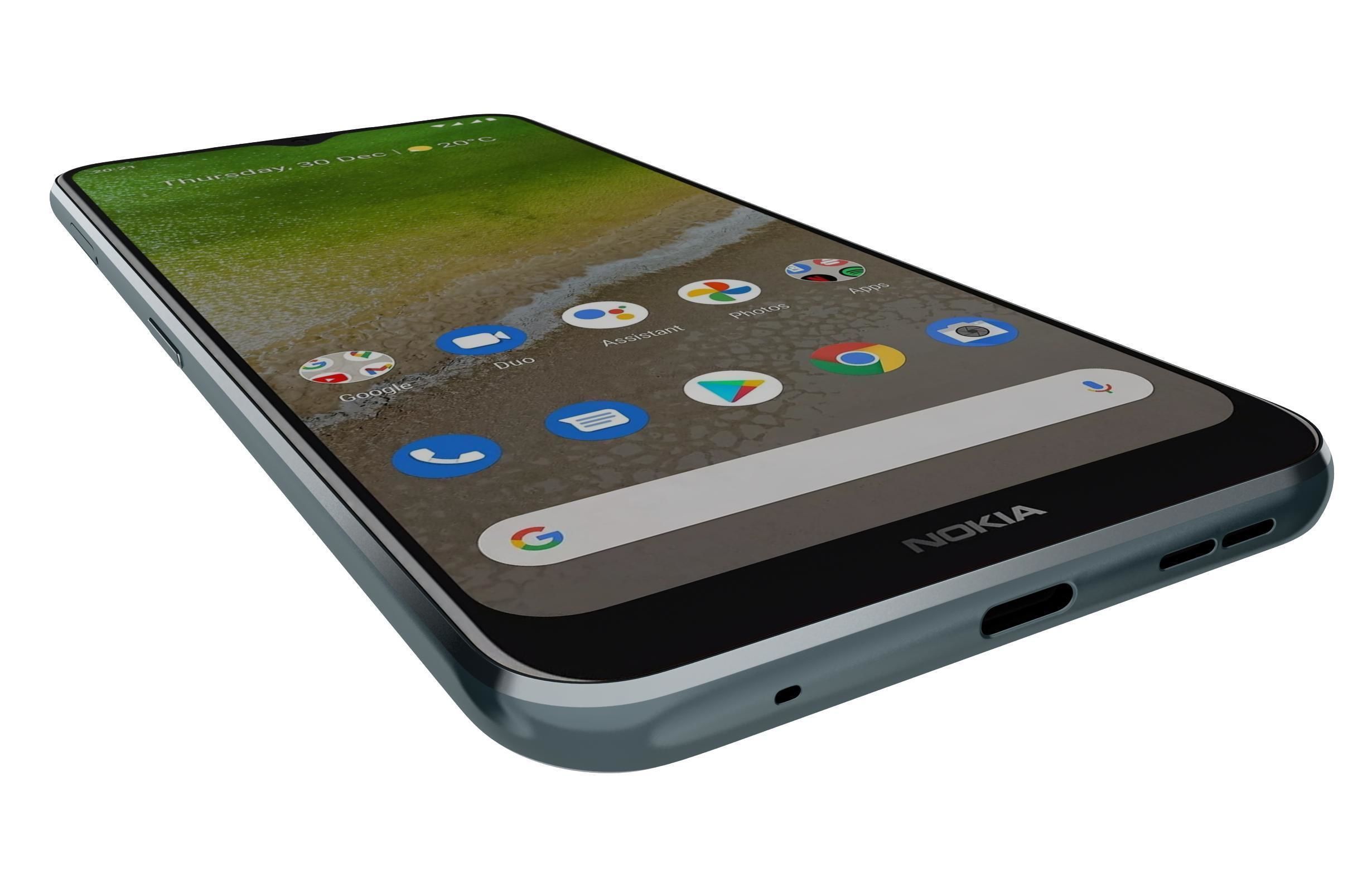 Nokia G50 5G Nordic Blue 3D model_12