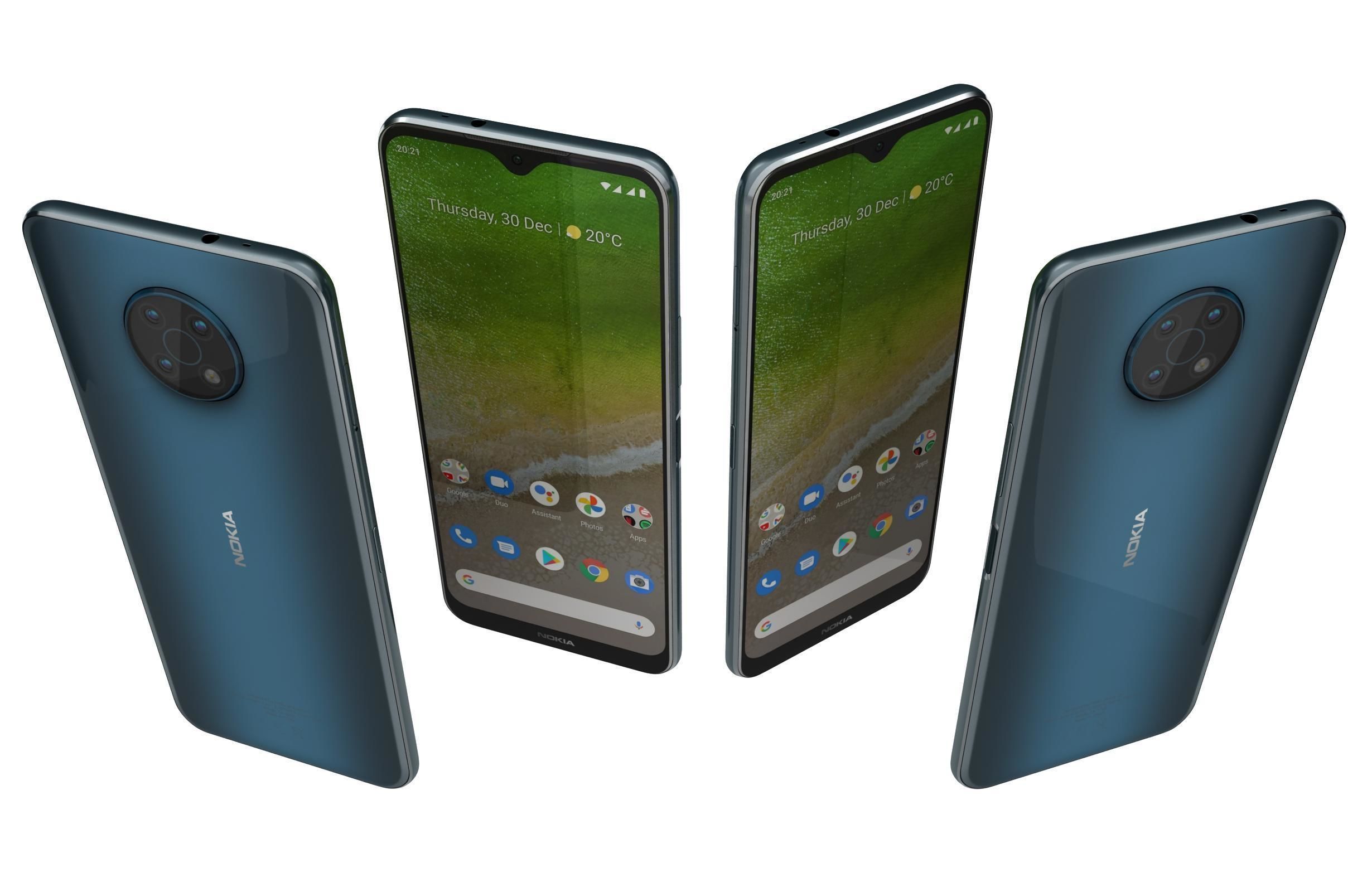 Nokia G50 5G Nordic Blue 3D model_4