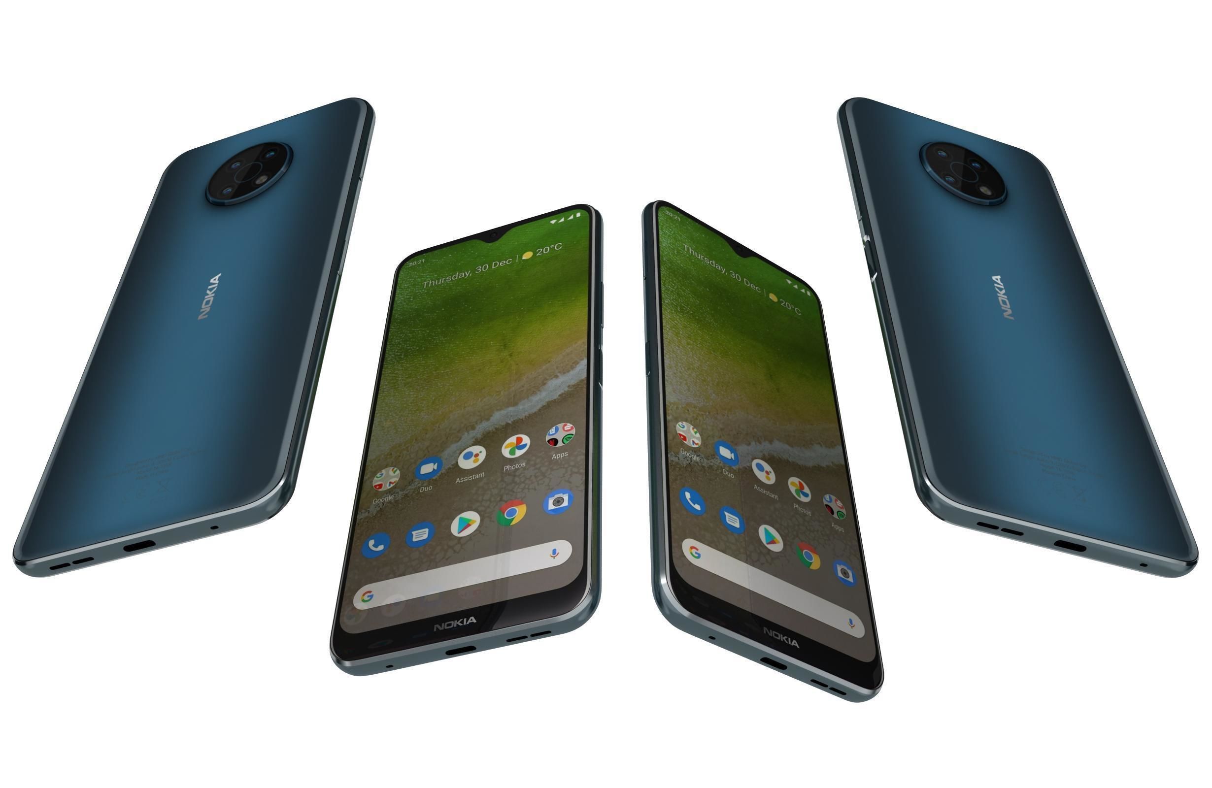 Nokia G50 5G Nordic Blue 3D model_5