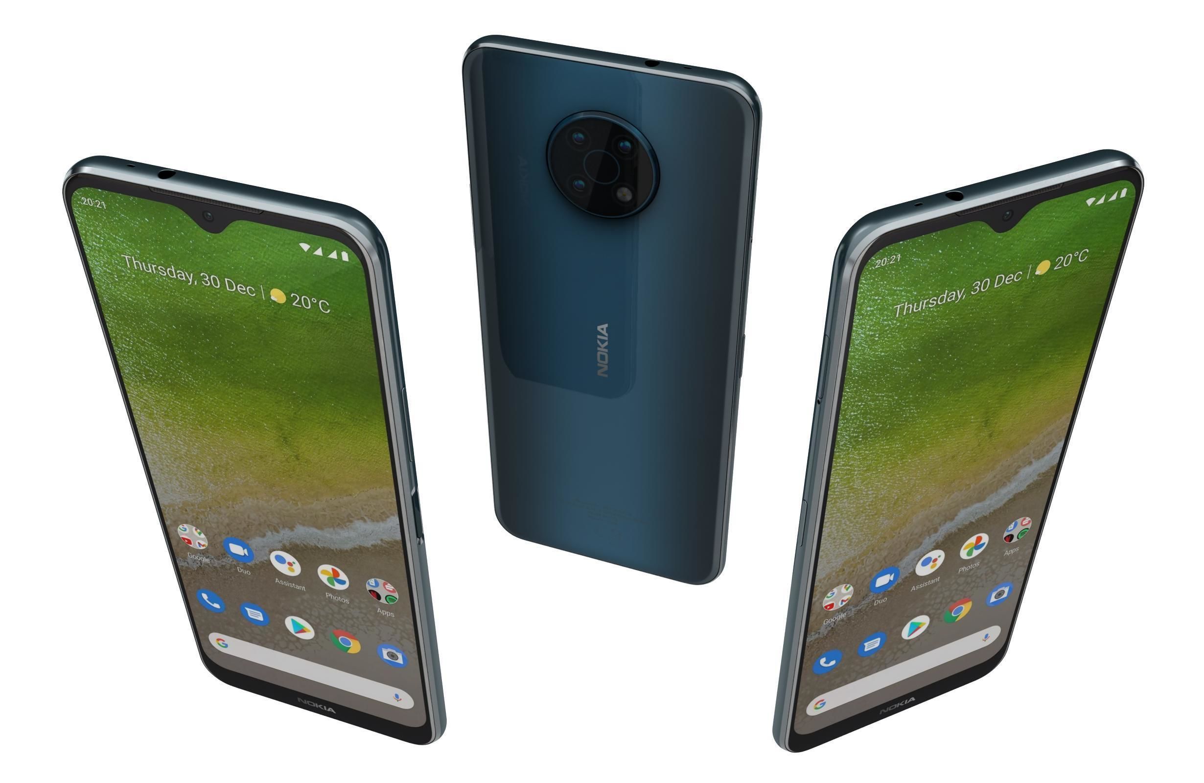 Nokia G50 5G Nordic Blue 3D model_1