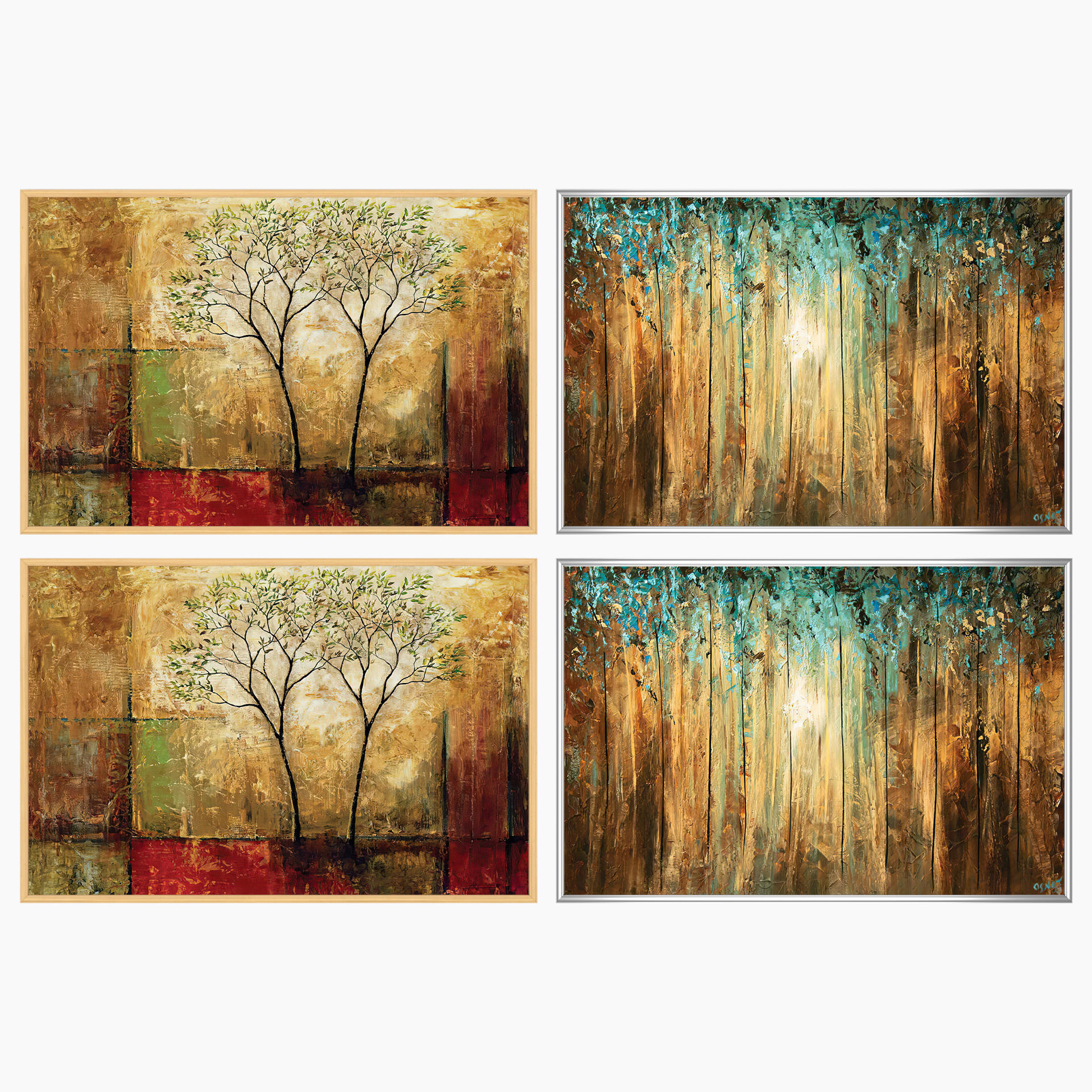 Wall Art Set 3807 3D model_2