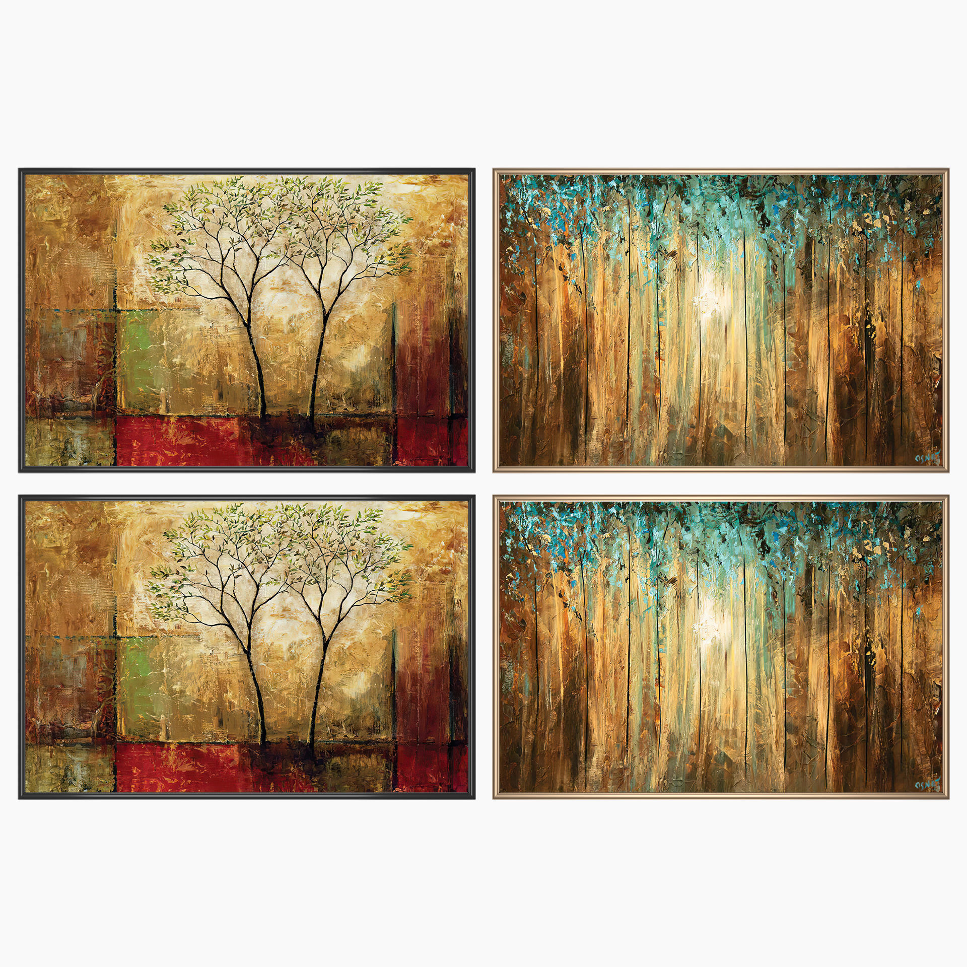 Wall Art Set 3807 3D model_1