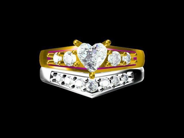 diamond ring 3D print model_15