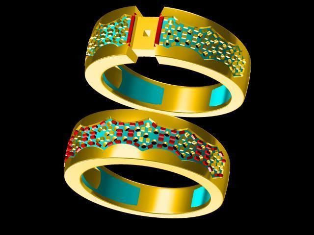 diamond ring 3D print model_39