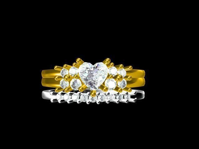 diamond ring 3D print model_17