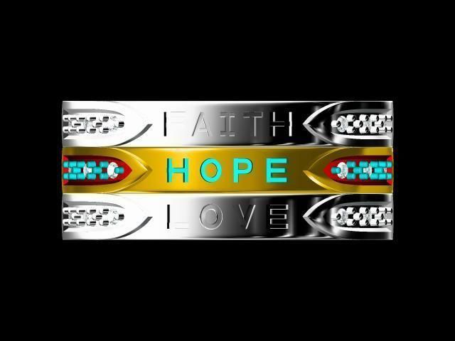 diamond ring 3D print model_5