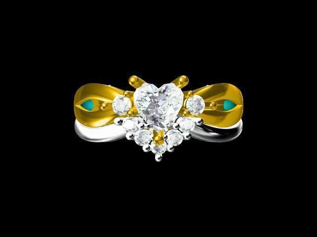 diamond ring 3D print model_18