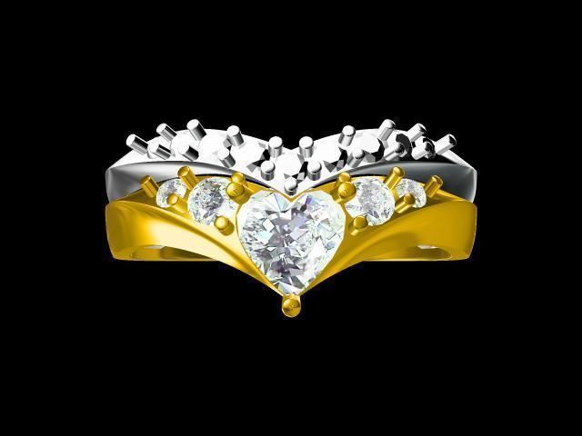 diamond ring 3D print model_16