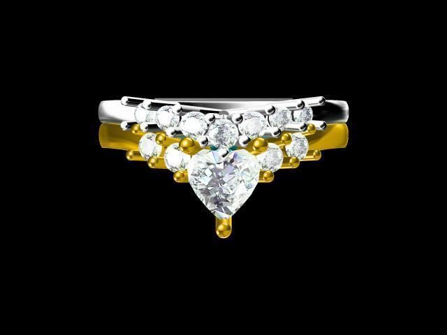 diamond ring 3D print model_19