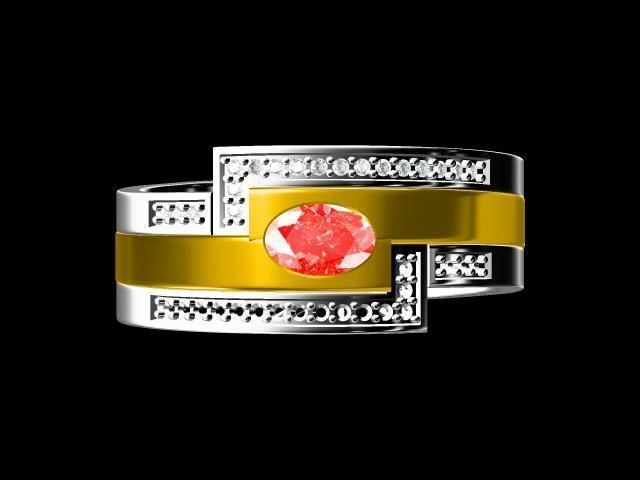 diamond ring 3D print model_22