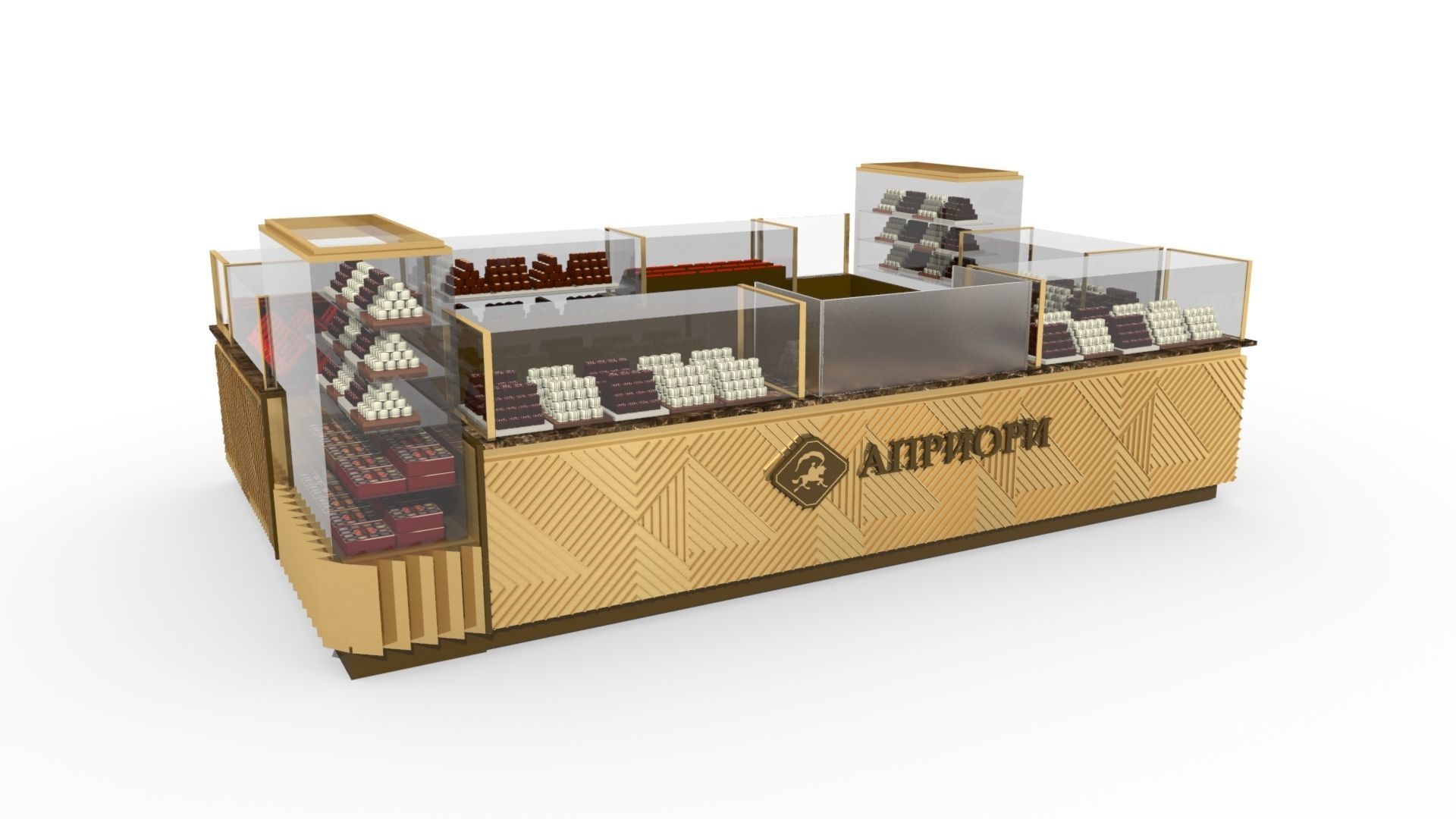 Chocolate Kiosk 3D model_5