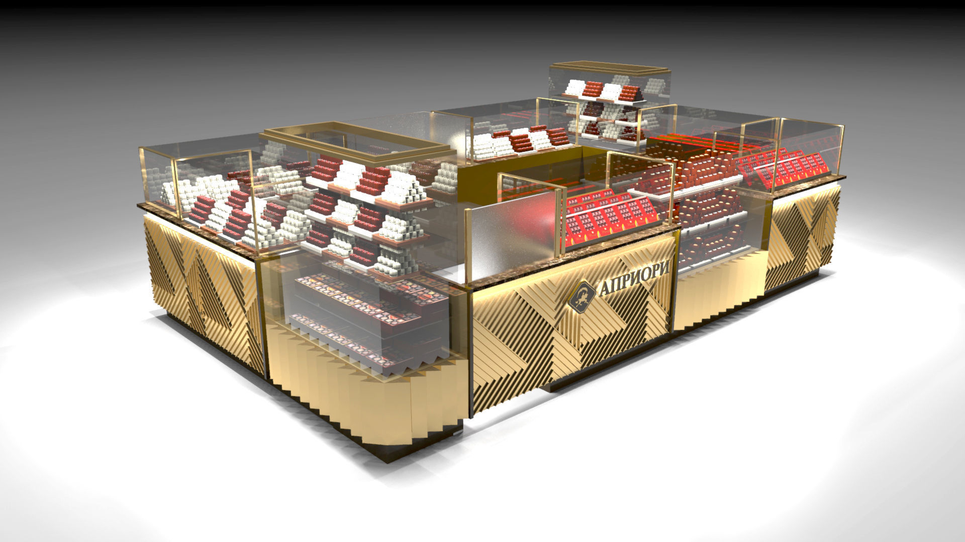 Chocolate Kiosk 3D model_1