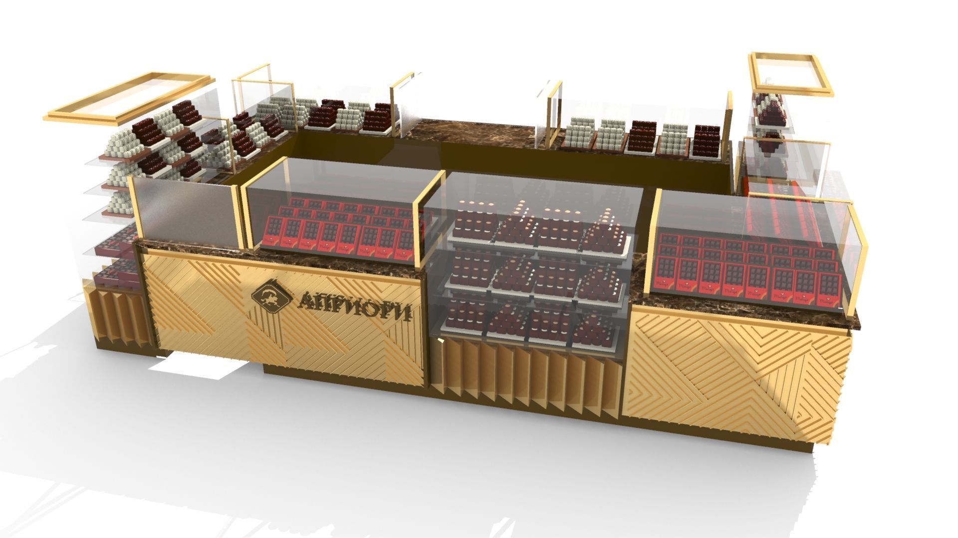 Chocolate Kiosk 3D model_7