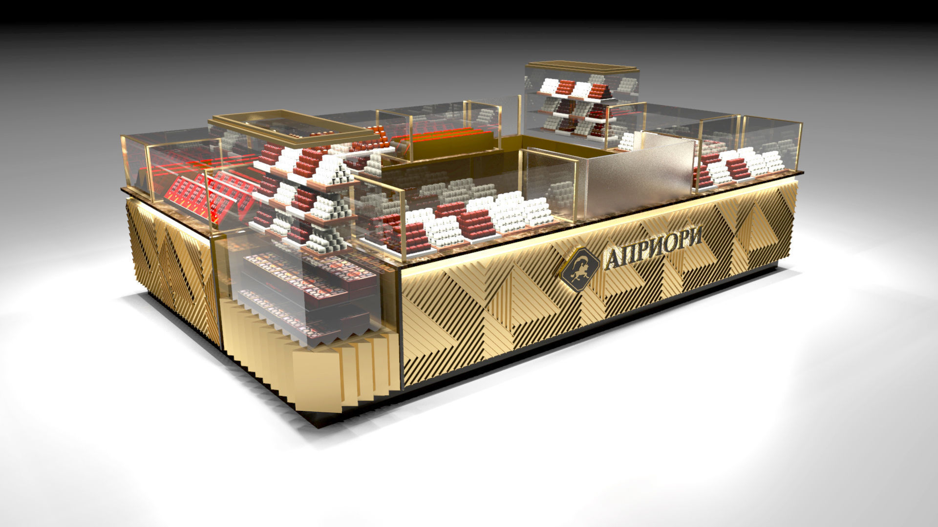Chocolate Kiosk 3D model_2
