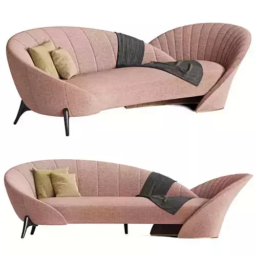 Presence Curved Sofa Visionnaire 3D model