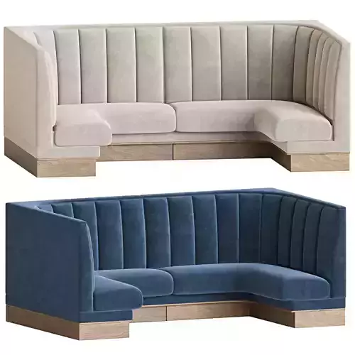 Restaurant Booth Sofa 3D model