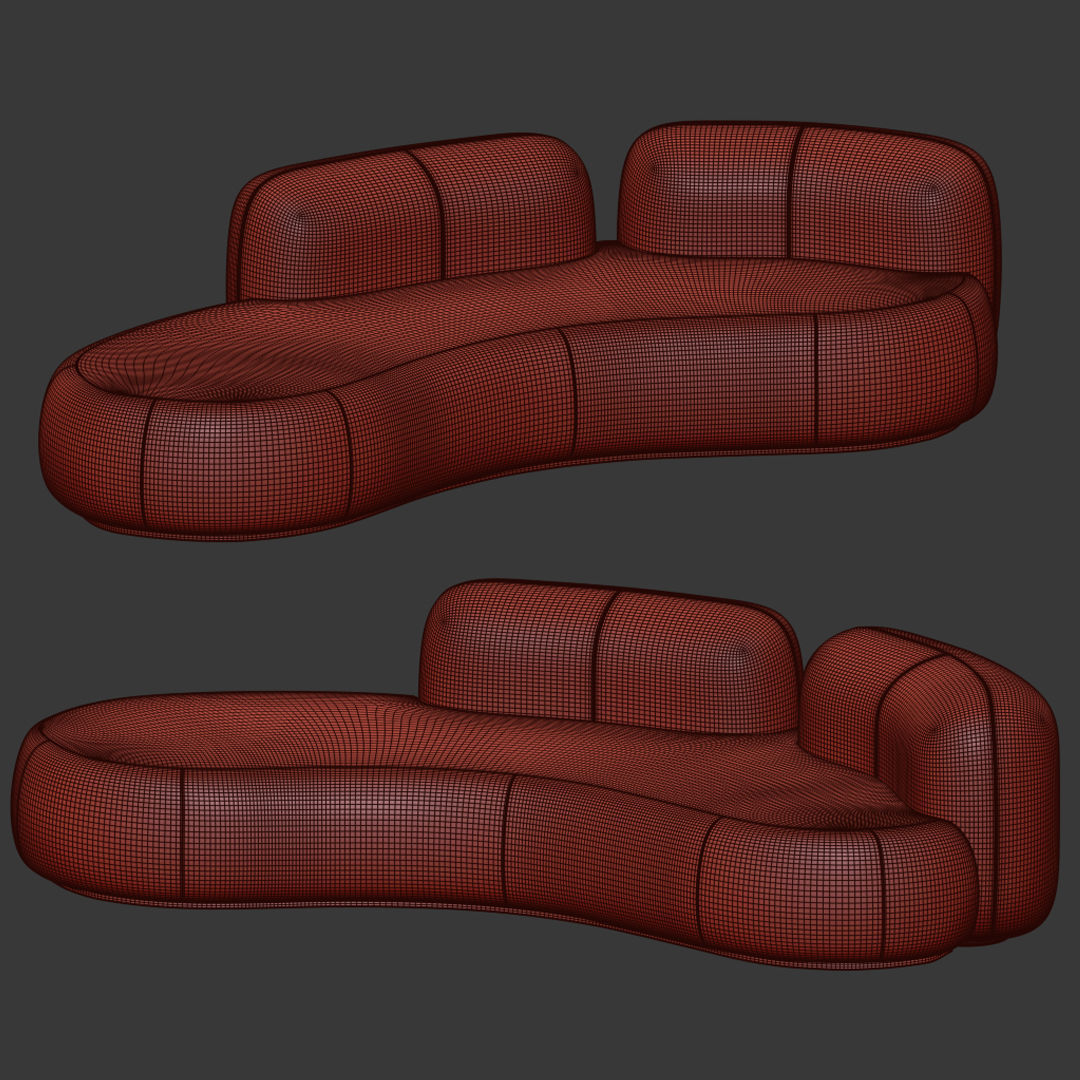 Tateyama XL Sofa Secolo 3D model_2