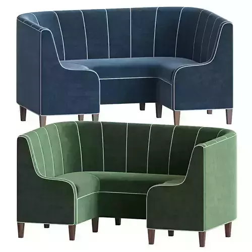 Crown Booth Sofa 3D model