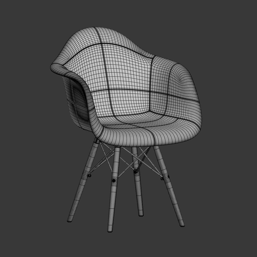 Patch Iconic Arm Dining Chair 3D model_2